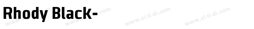 Rhody Black字体转换